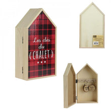 Lataa kuva Galleria-katseluun, Puinen avainkaappi skottiruudulla