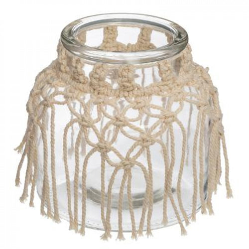 Lyhty makrameree koristein boho